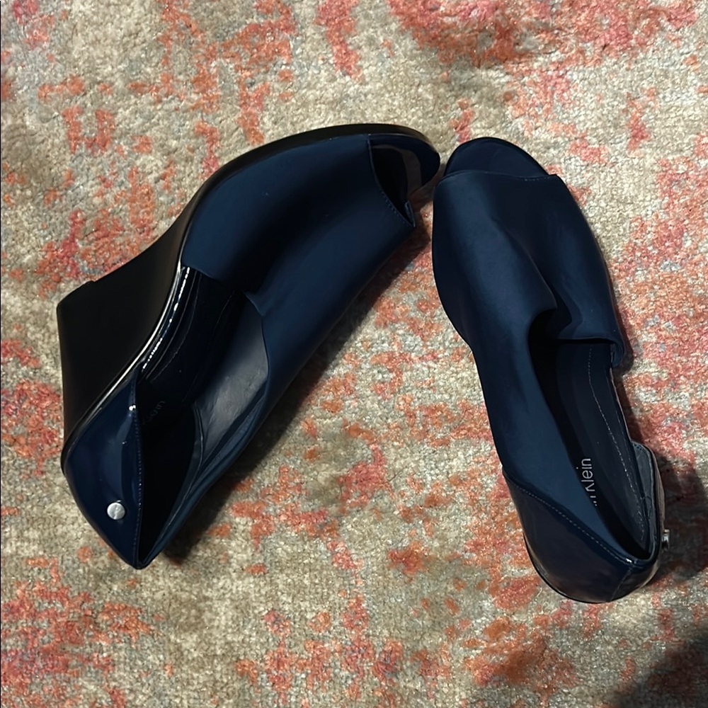 Calvin Klein Women's Navy Wedge Shoes
